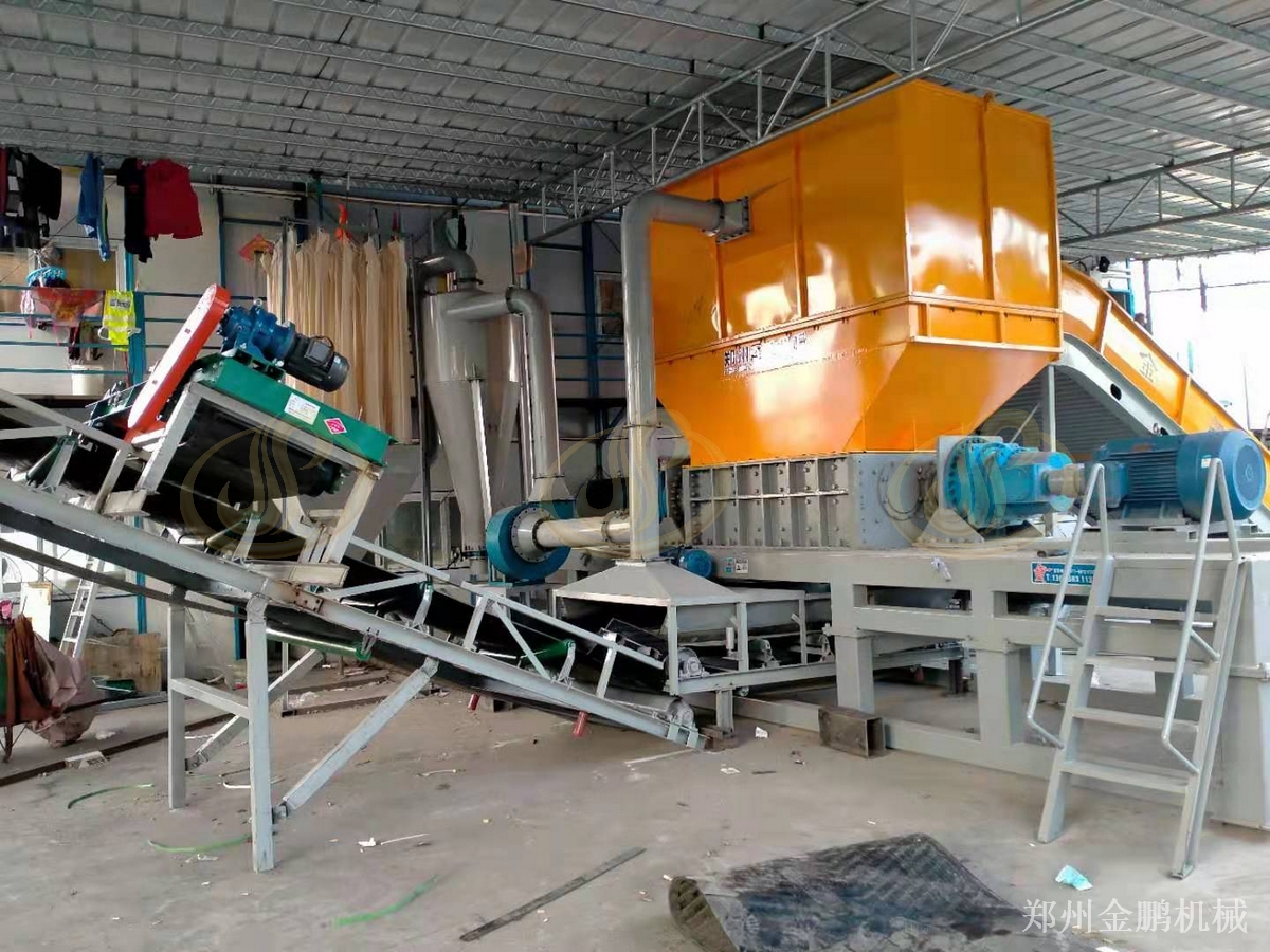 郑州金鹏固废资源化预处理设备粗碎工序说明